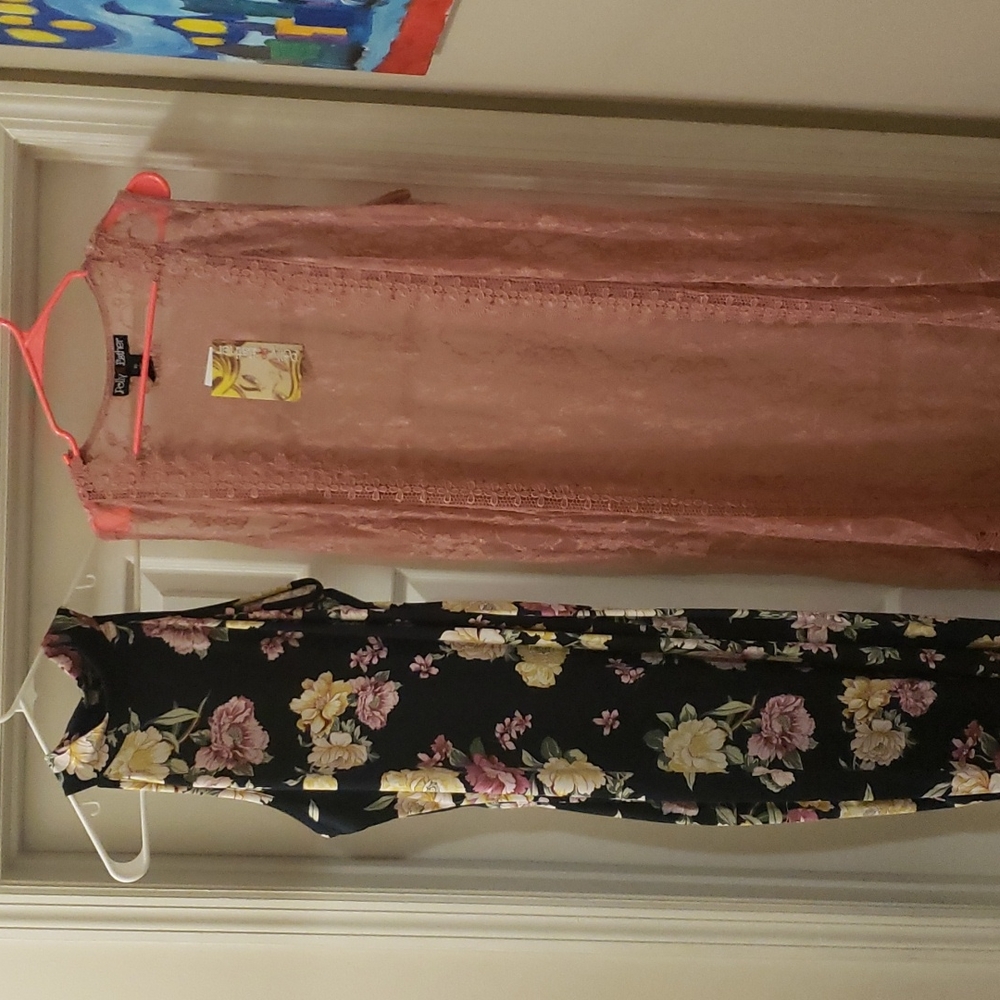 Dress and matching lace vest